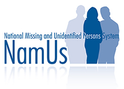 National Missing and Unidentified Persons System - NamUs National Missing and Unidentified Persons System - NamUs logo