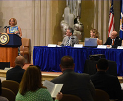 OJP hosted a panel discussion with leading experts about developmentally-appropriate responses to justice-involved young adults panel discussion on justice-involved young adults