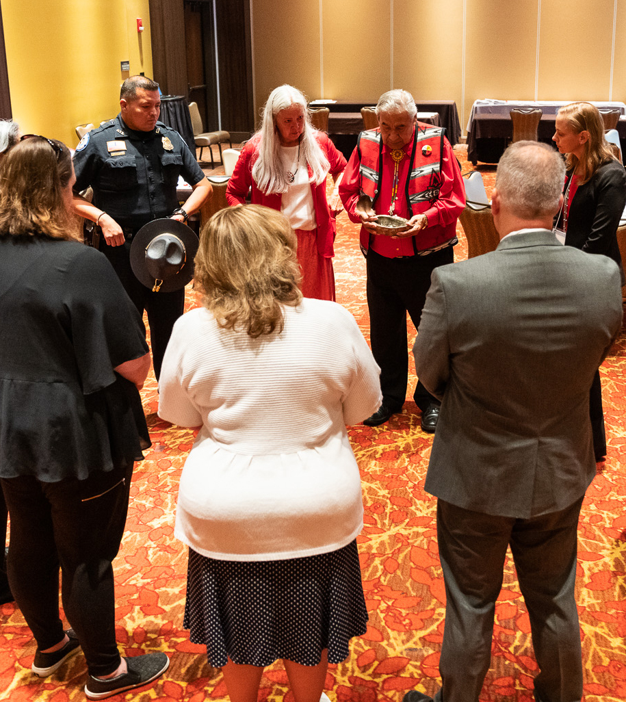 Tribal prayer circle