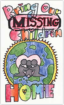 National Missing Children's Day poster Bring our missing children home