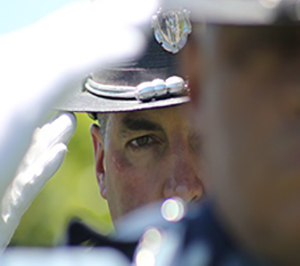 Police salute