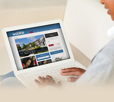 The National Sex Offender Public Website NSOPW on laptop Computer