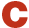 Capital letter C image.