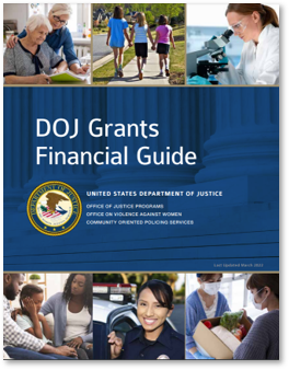 Cover of DOJ Grants Financial Guide
