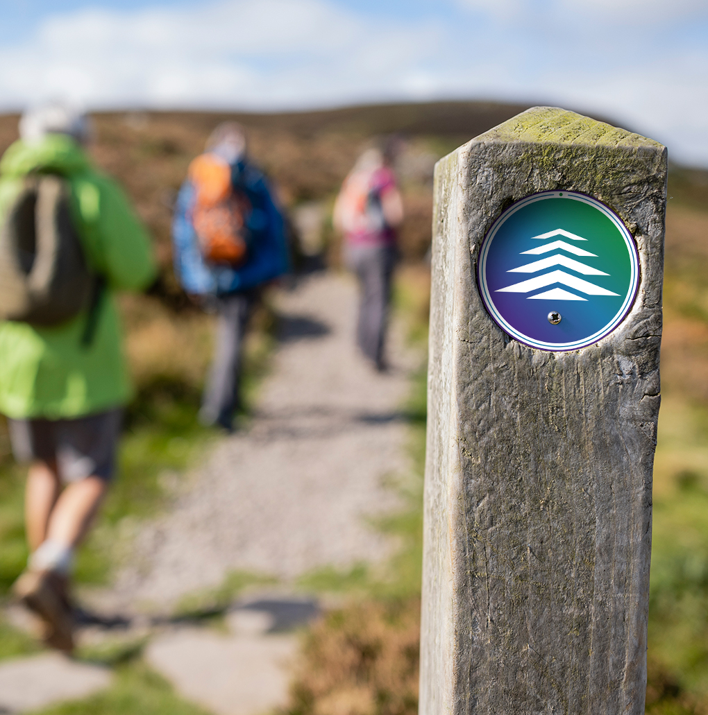 Photo of trail marker