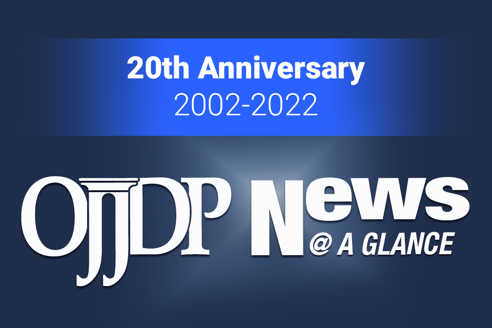 OJJDP News 20th Anniversary