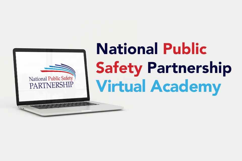 Laptop with National Public Partnership Virtual Academy