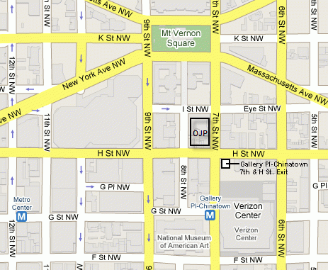 Map of OJP location