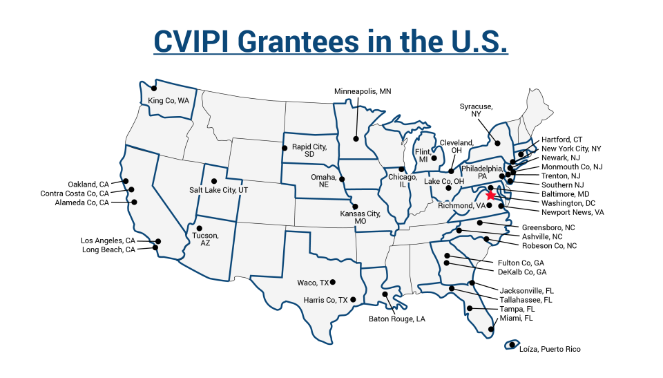 CVIPI Grantees Map