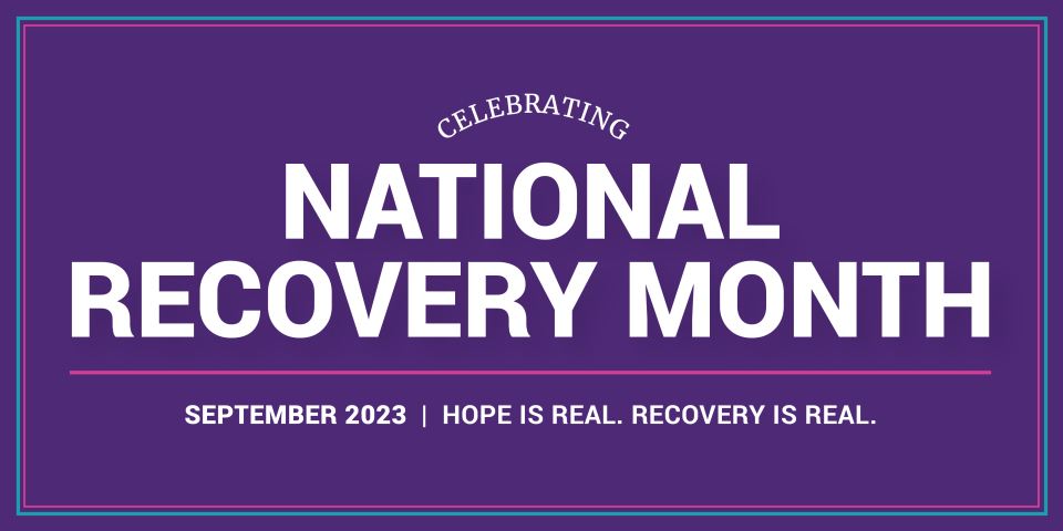 National Recovery Month banner