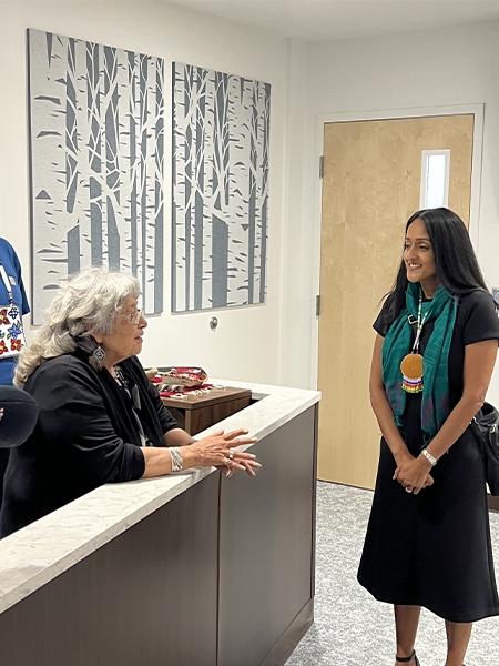 Associate Attorney General Gupta with Associate Justice Brenda Moose