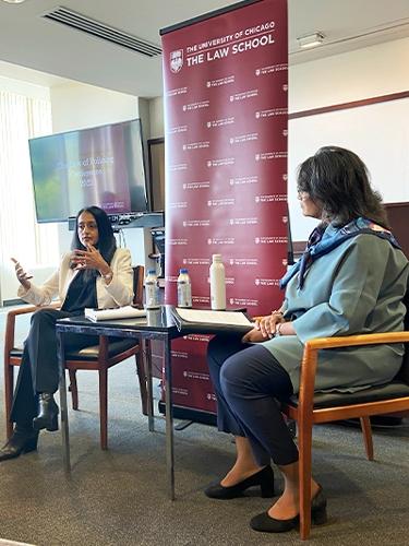 Associate Attorney General Vanita Gupta with Sharon Fairley