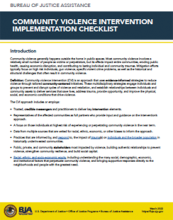 CVI Implementation Checklist cover