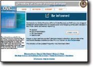 Screenshot: The Directory of Crime Victim Services Web site 