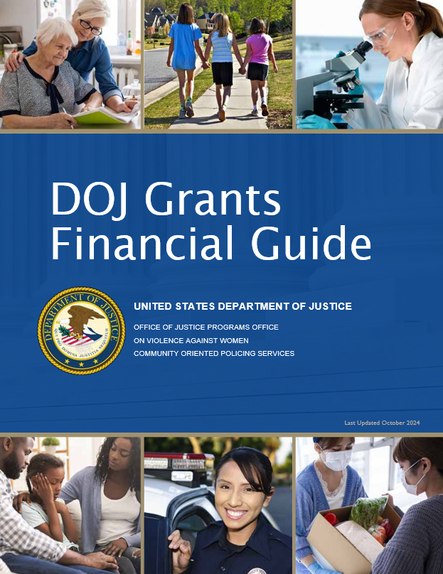 DOJ Grants Financial Guide Cover